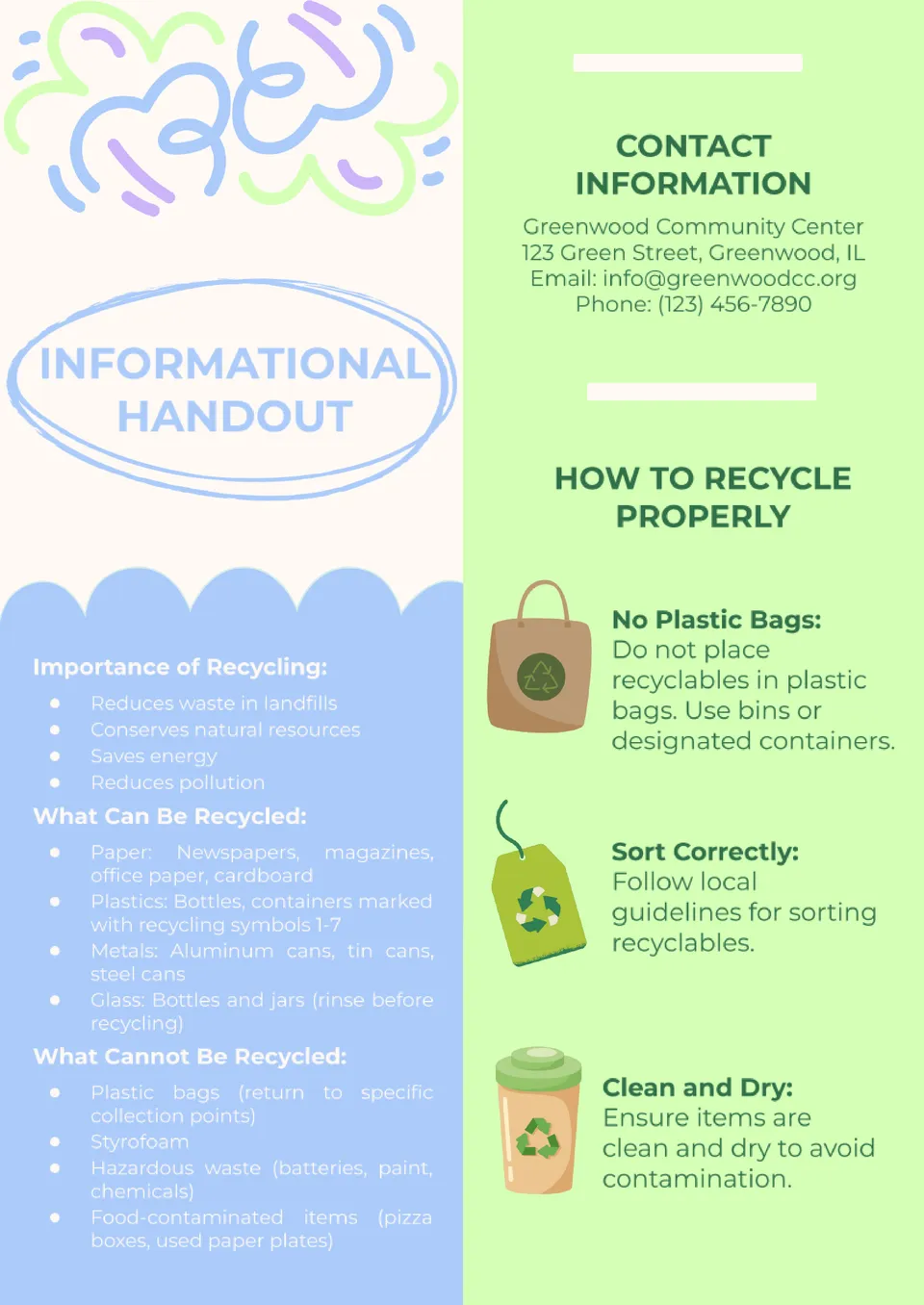 Informational Handout Template