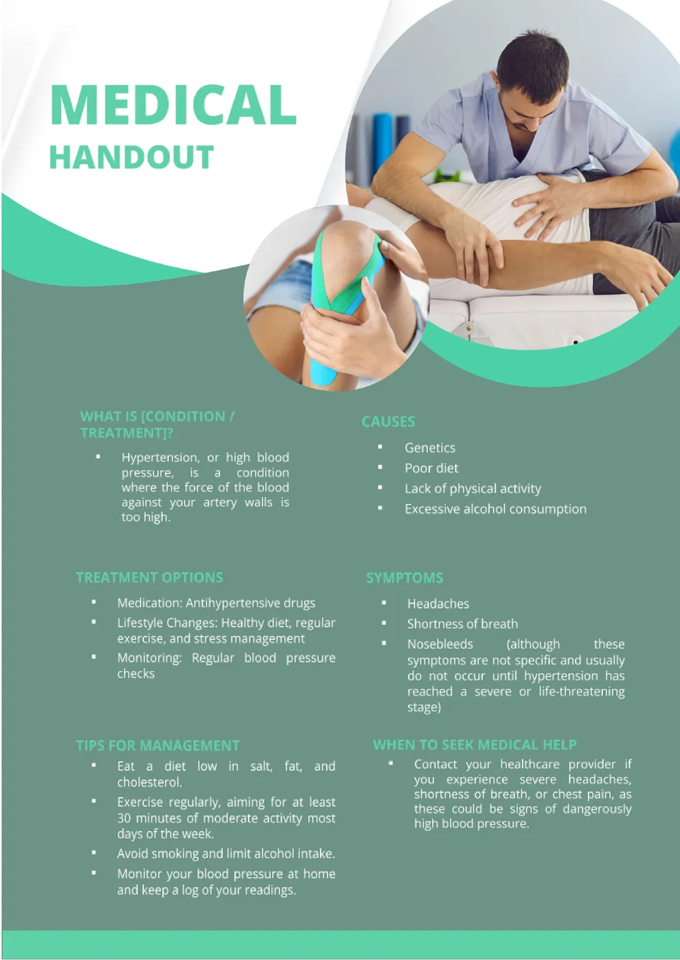 Medical Handout Template