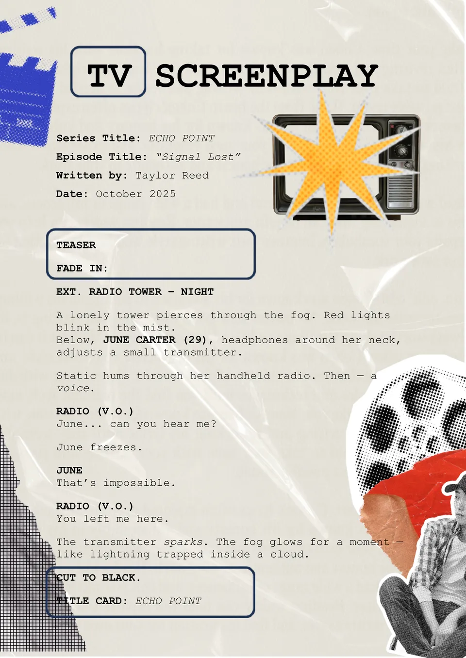 TV Screenplay Template