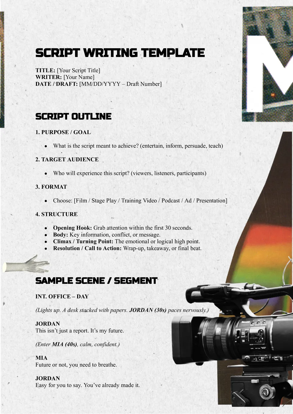 Video Script Template