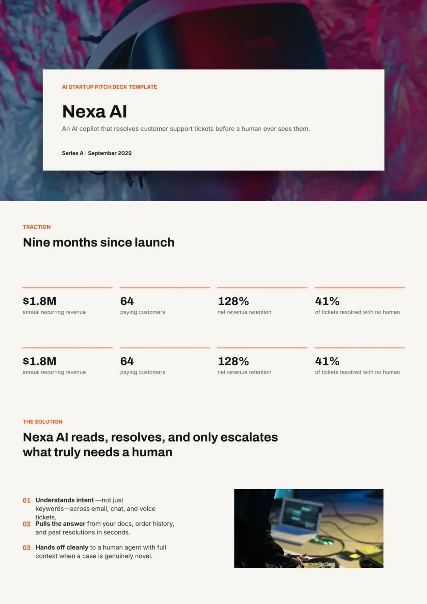 AI Startup Pitch Deck Template Cover