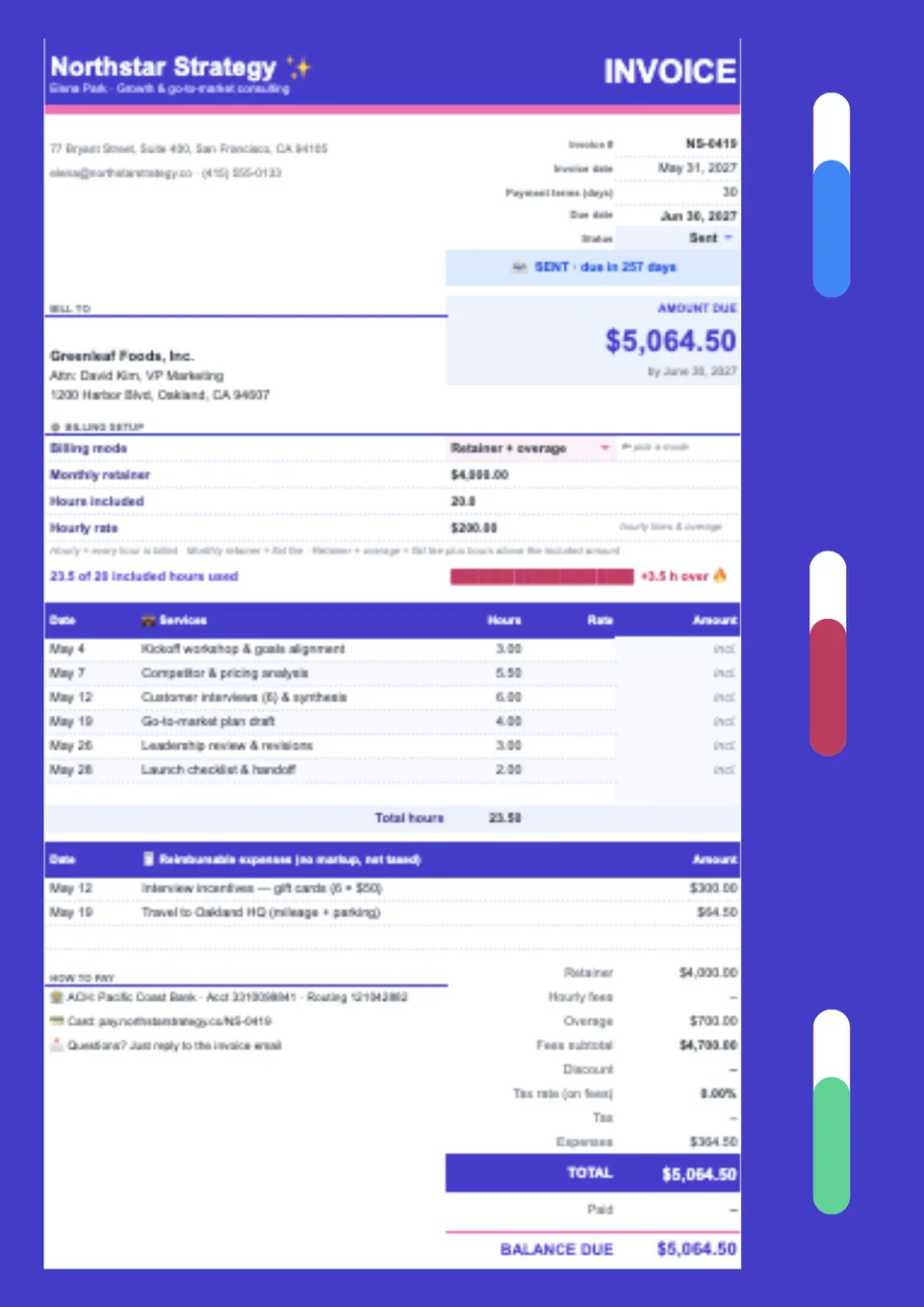 Consulting Invoice Template